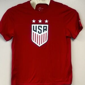 Nike USA National Soccer Team Crest T-shirt Size‎ Large